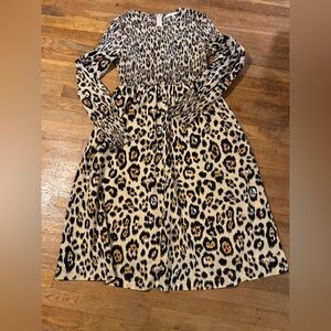 English Factory Cheetah Print Dress